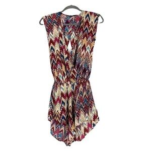 Olivaceous Open Back Romper - Multicolor, Size Small, S#46-236LHR